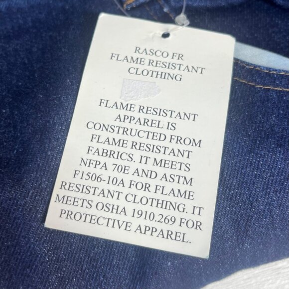Rasco FR Flame Resistant Denim Jeans Mens 48 x 36 New Protective Workwear - Picture 10 of 11